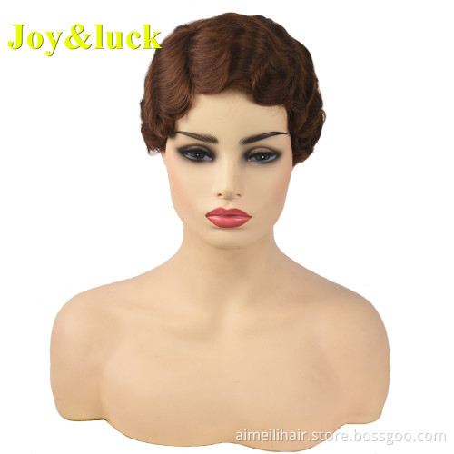 613 Blonde wig Ladies Hair Wholesale Price for Women Pixie Cut Party Cosplay Wig Blonde Natural Curly Short Synthetic Hair Wigs